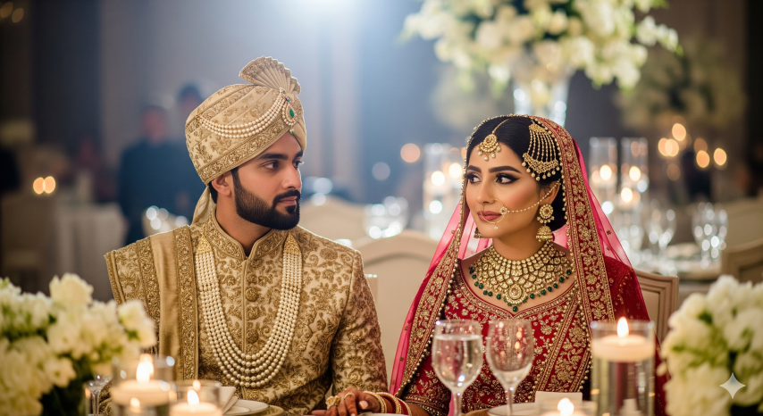 Pakistani Bride and Groom